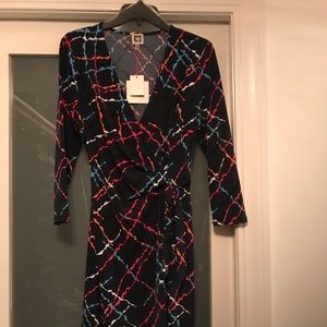 Anne Klein faux wrap dress- size 8